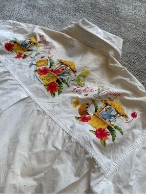 Vintage‎ 90s Caribbean Soul Tropical Cocktail Hour Camp Shirt Size L